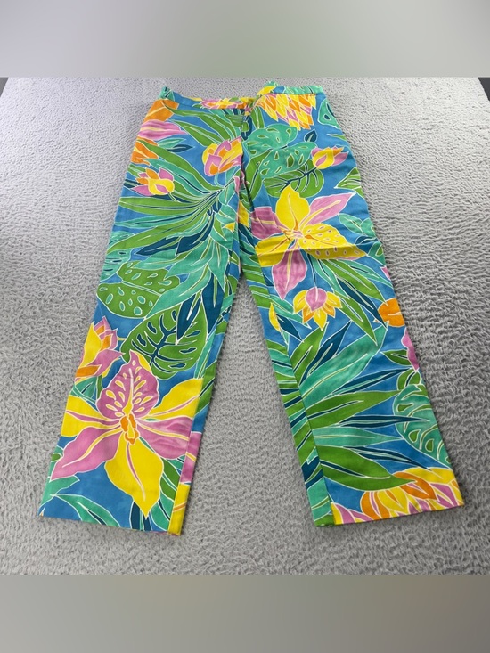 Lauren Ralph Lauren Pants - Lauren Ralph Lauren Pants Womens 6 Multicolor Cropped Floral Tropical Preppy